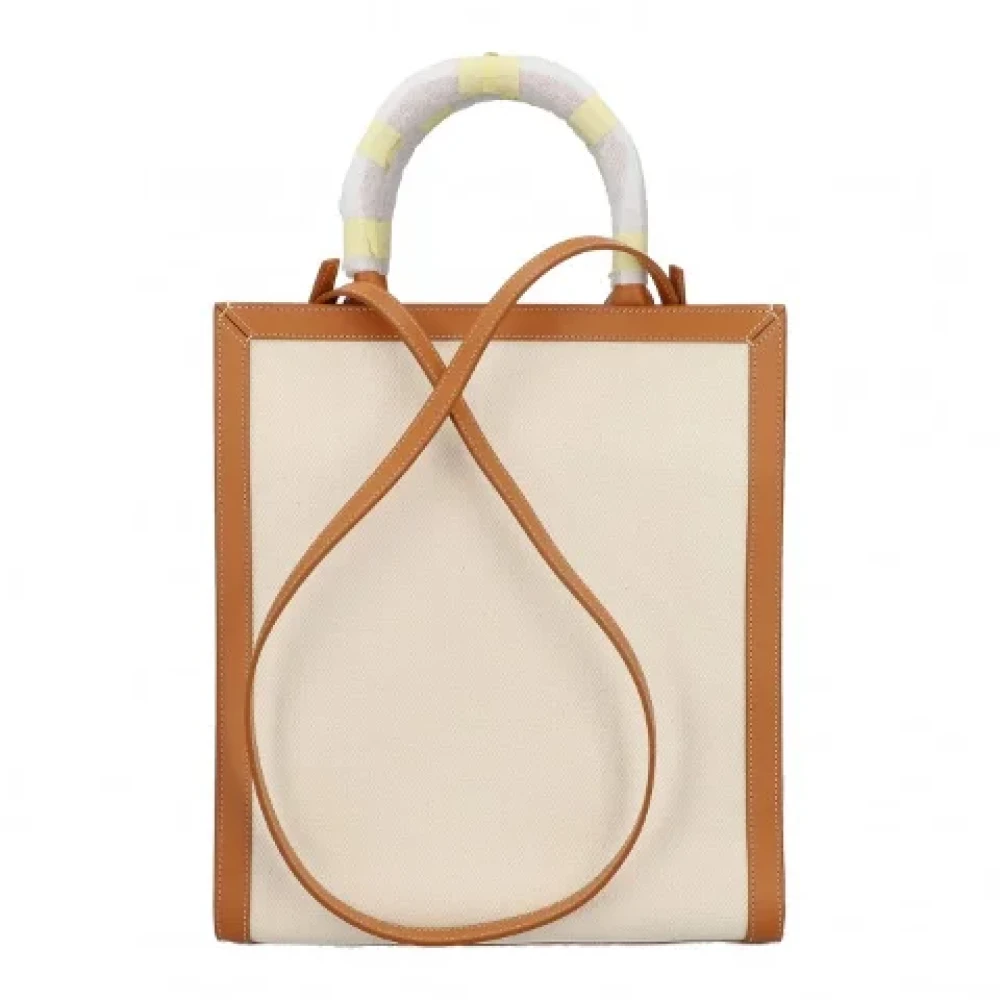 Celine Vintage Pre-owned Leather celine-bags Beige Dames