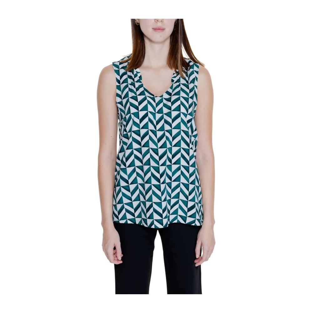 Street One Viscose Tank Top Collectie voor Vrouwen Green Dames