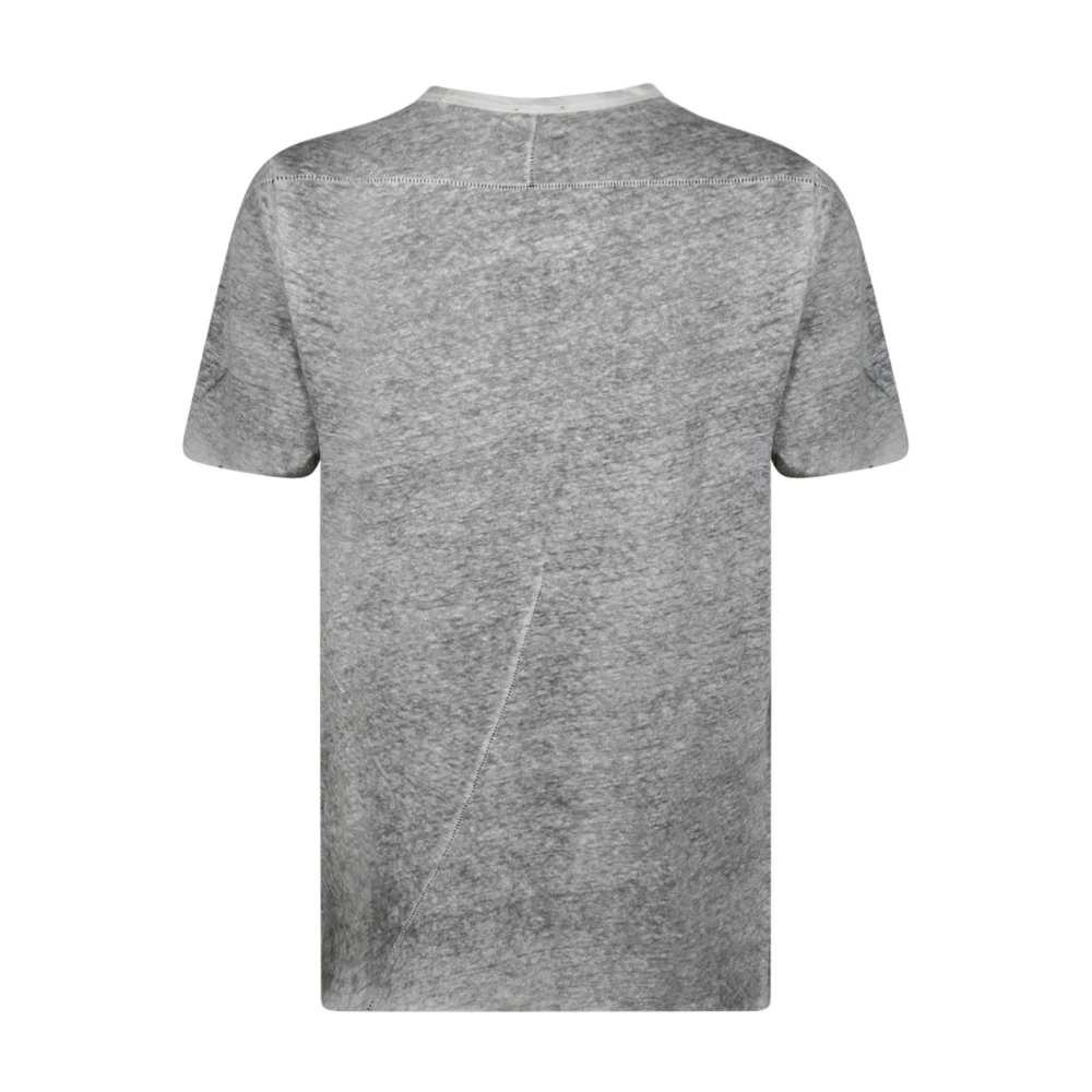 Thom Krom Crème T-shirt met unieke stiksels Gray Heren