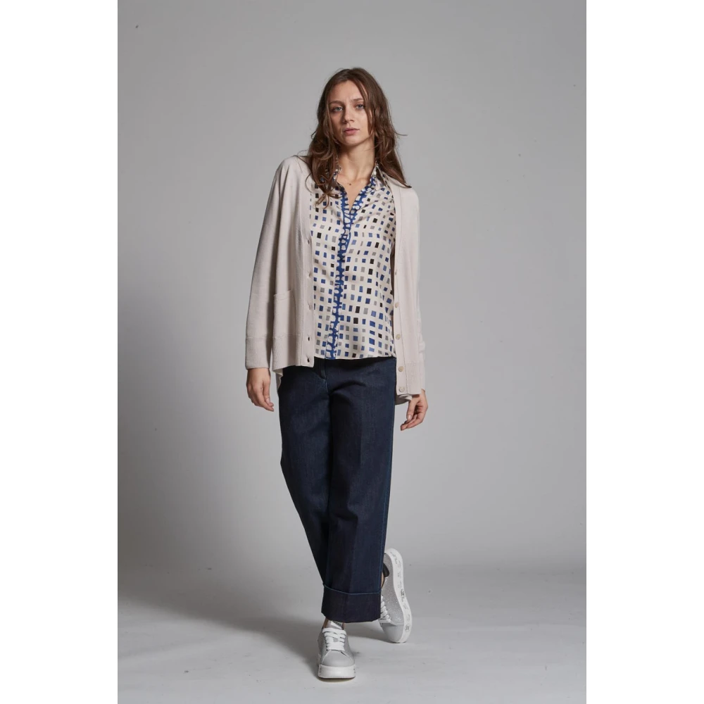 Kangra Stijlvolle Cardigan Beige Dames