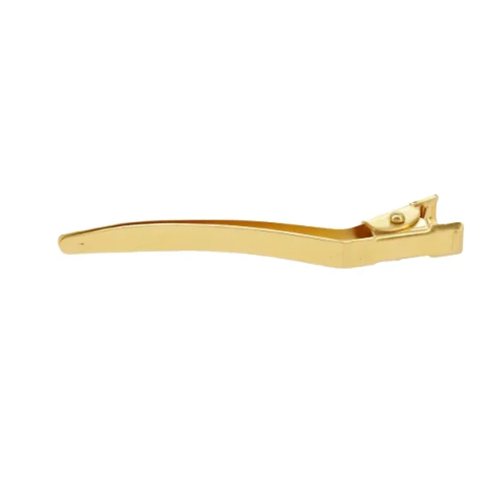 Chanel Vintage Pre-owned Metal hair-accessories Yellow Dames