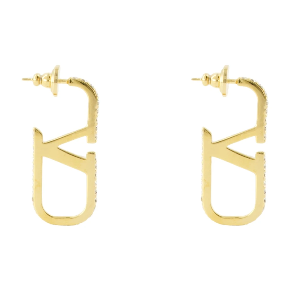 Valentino Garavani Yellow Earrings, Female, One Size, Vlogo Earrings