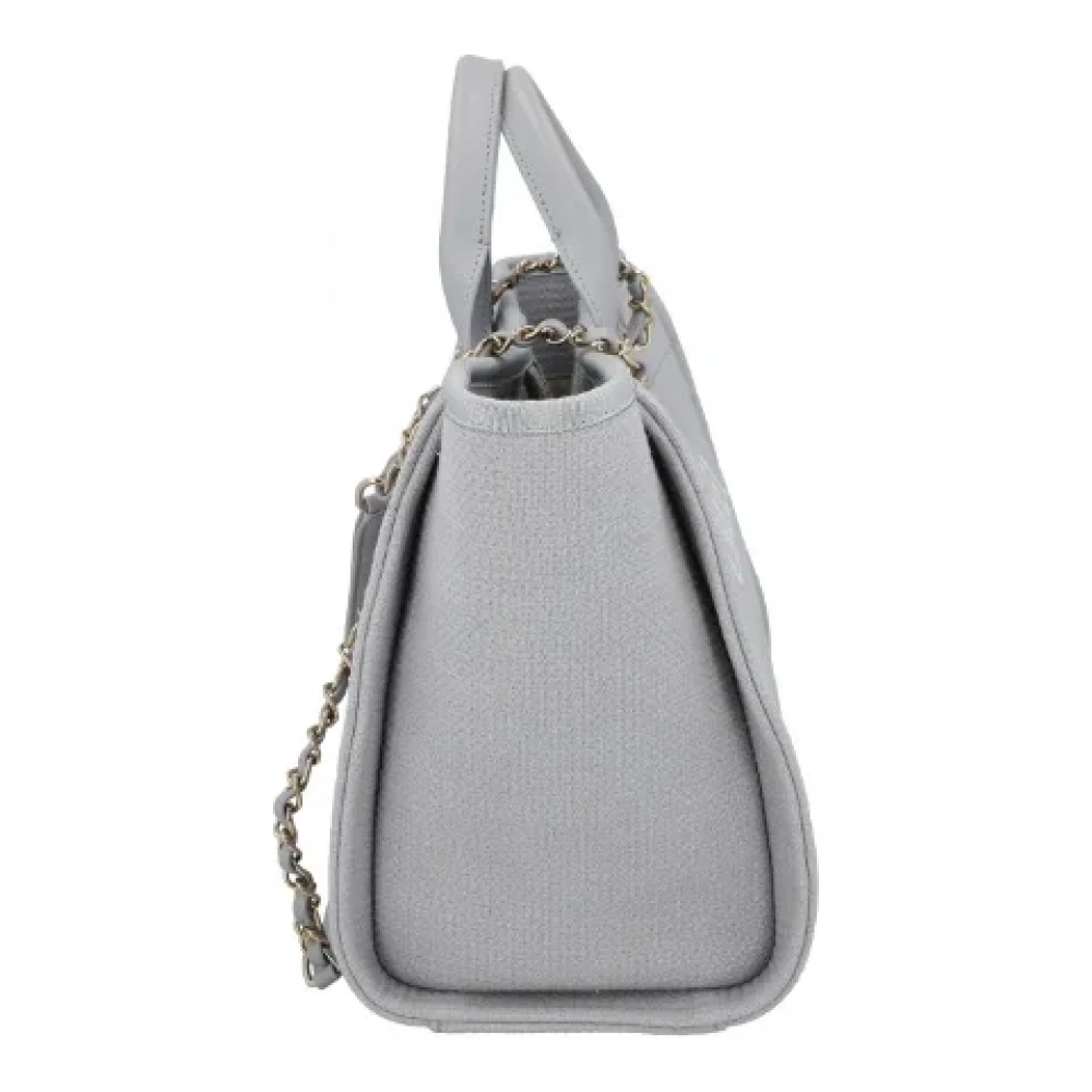Chanel Vintage Pre-owned Fabric chanel-bags Gray Dames