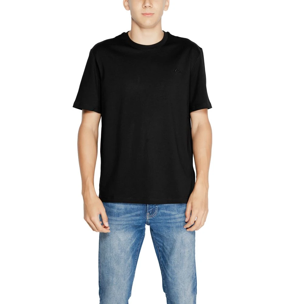 Antony Morato Zwarte Katoenen Heren Tee Herfst Winter Collectie Black Heren