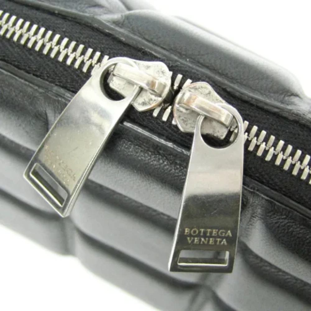 Bottega Veneta Vintage Pre-owned Leather shoulder-bags Black Dames