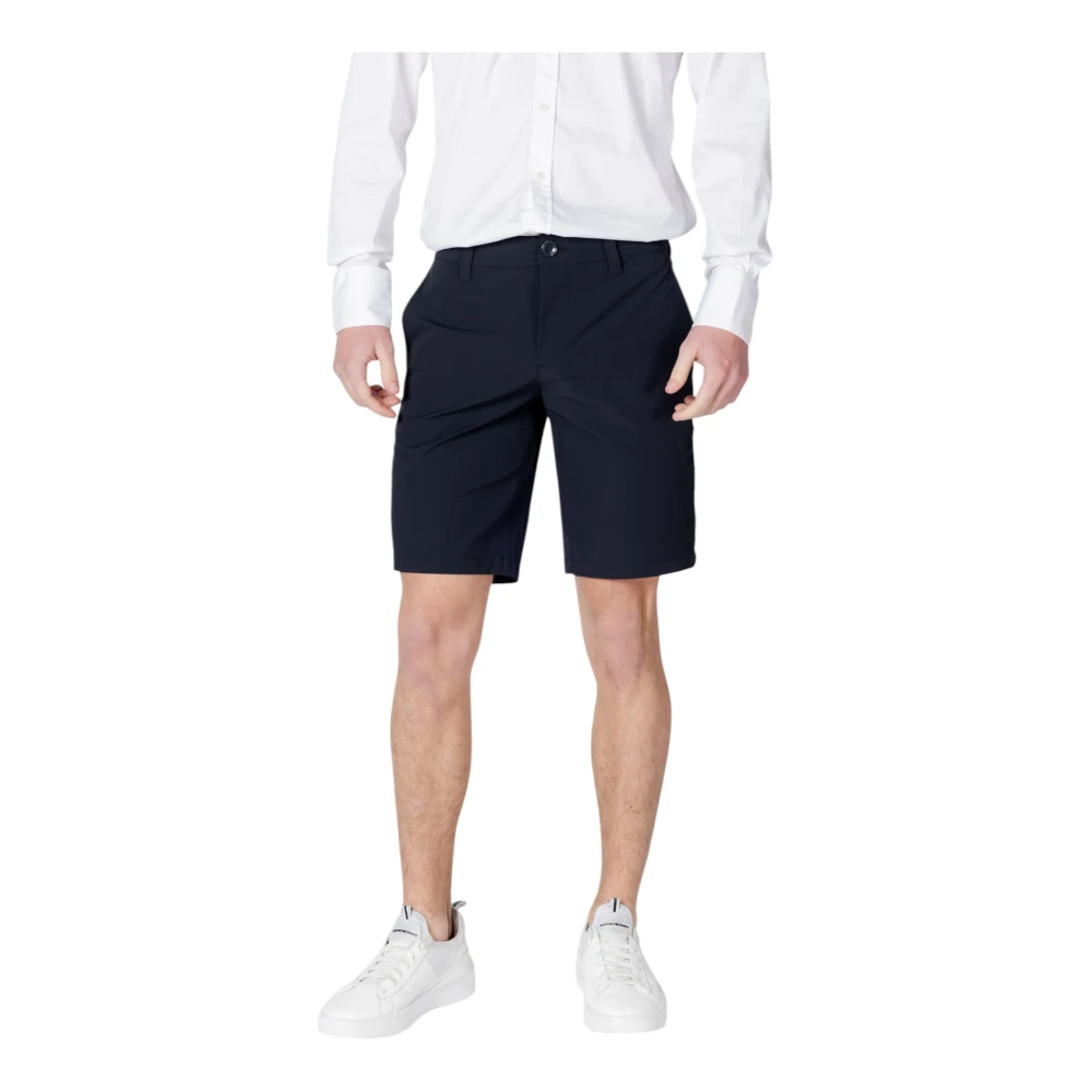 Armani Exchange Mannelijk Blauw Korte Broeken Heren, W30, Heren Bermuda Shorts - Stijlvolle Collectie