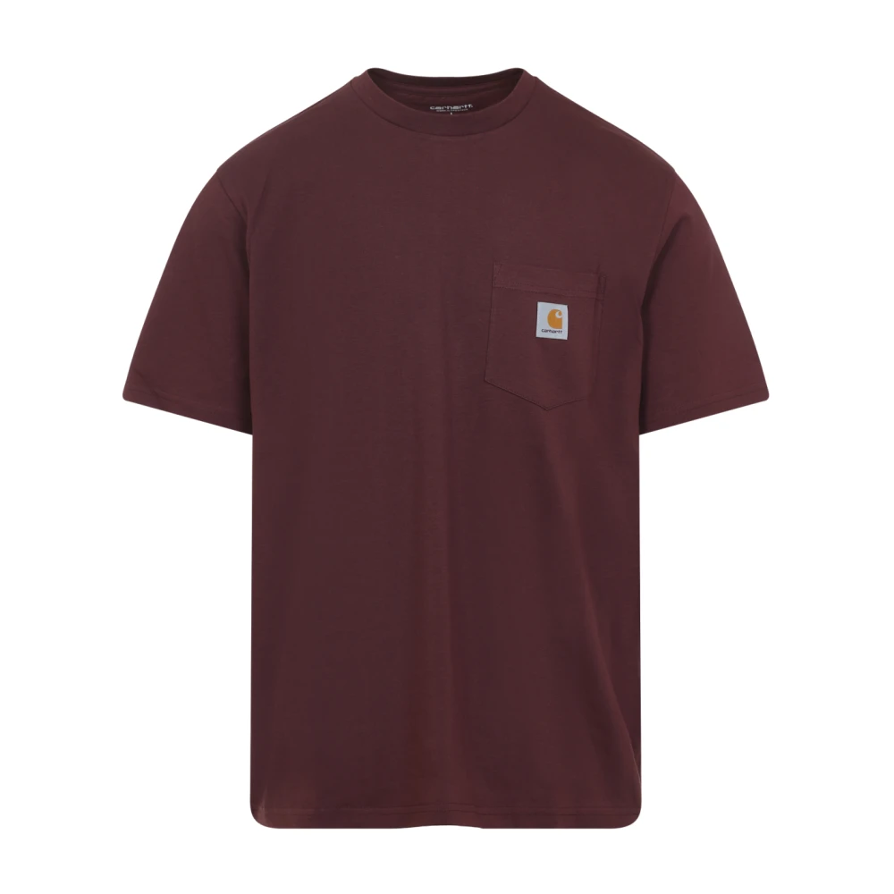Carhartt Wip Men's Red Pocket Tee Shirt