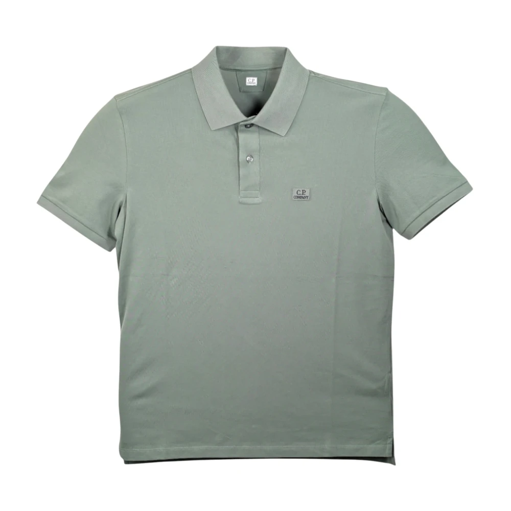 C.p. Company Men's Green Polo Shirts, M, Short Sleeve Polo