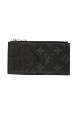 Pre-owned Monogram Eclipse Coin Card Holder
