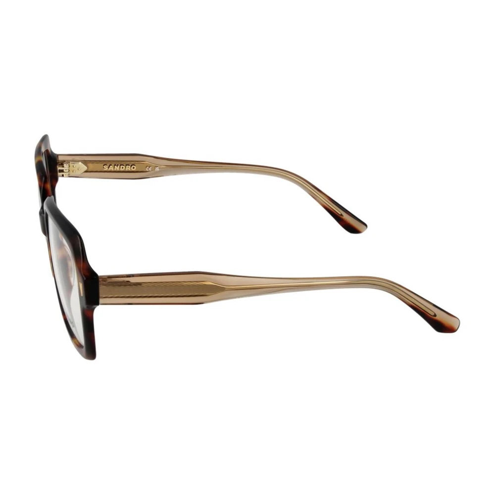 sandro Bruine Vierkante Acetaat Optische Frames voor Vrouwen Brown Dames