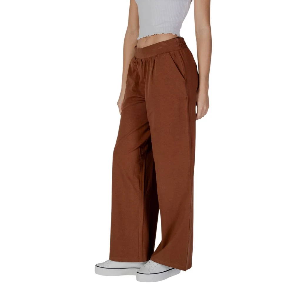 b.Young Bruine Katoenen Jeans & Broek Brown Dames