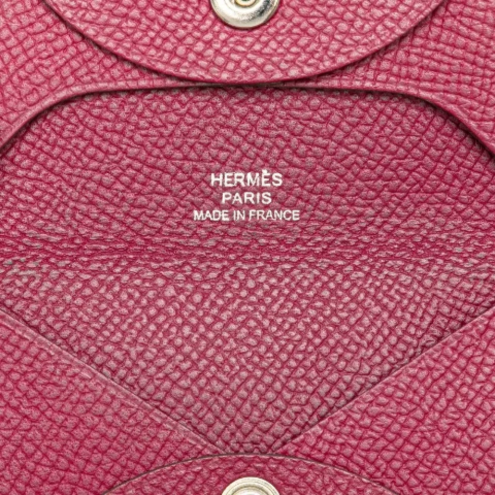 Hermès Vintage Pre-owned Leather wallets Pink Dames
