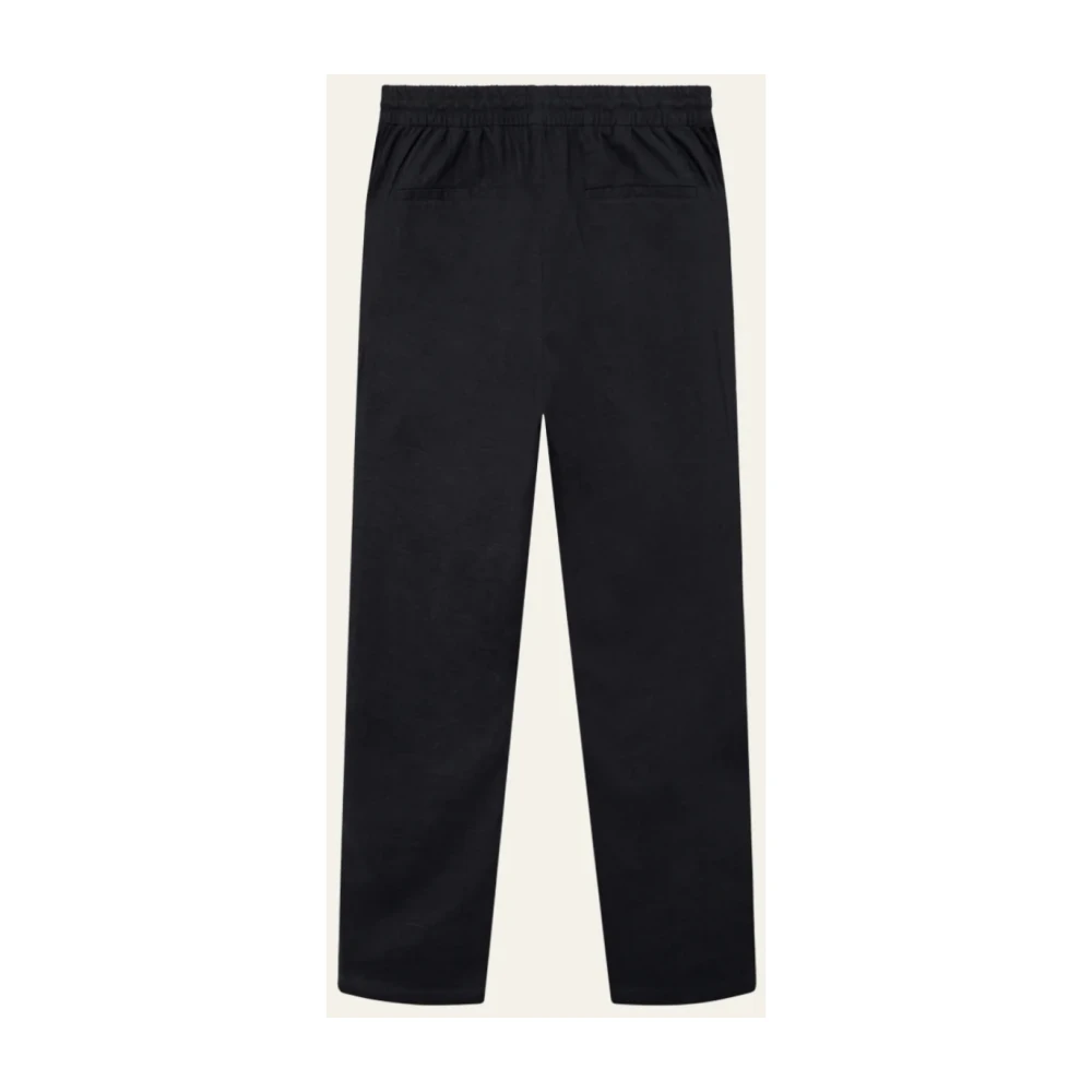 Les Deux Donkerblauwe Linnenbroek Hybride Stijl Blue Heren