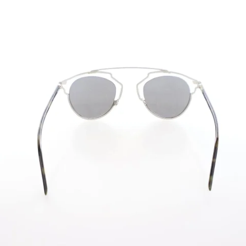 Dior Vintage Pre-owned Metal sunglasses Blue Dames