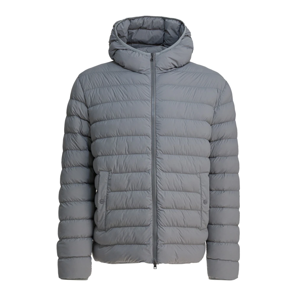 Herno Grå Resortjacka I Lätt Stretch Nylon