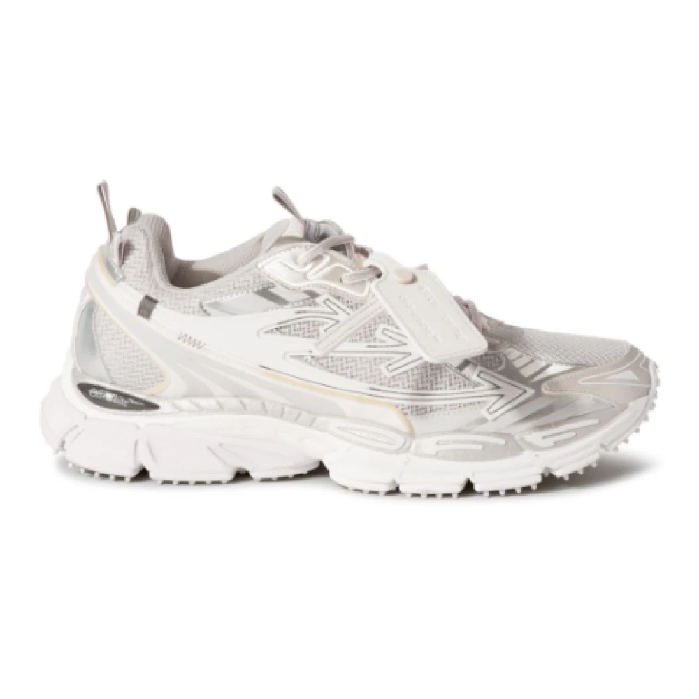 Off White Platta skor i vitt med OW Gray, Dam