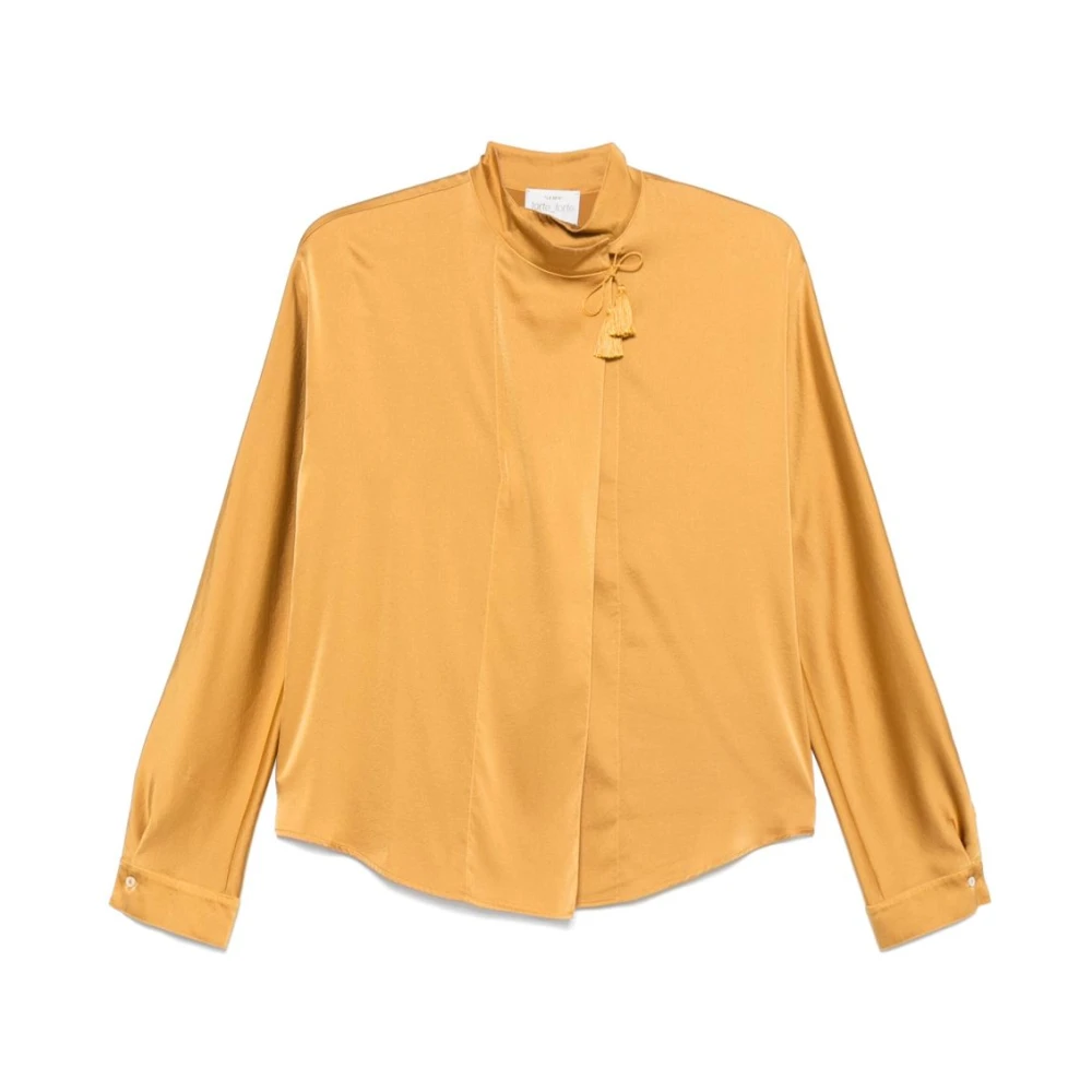 Forte Forte Women's Yellow Amber High Neck Shirt - Shirts - Xs - Blouses & Shirts