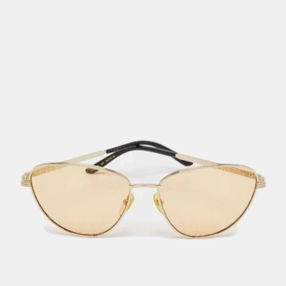 Gucci Vintage Pre-owned Acetate sunglasses Yellow Dames
