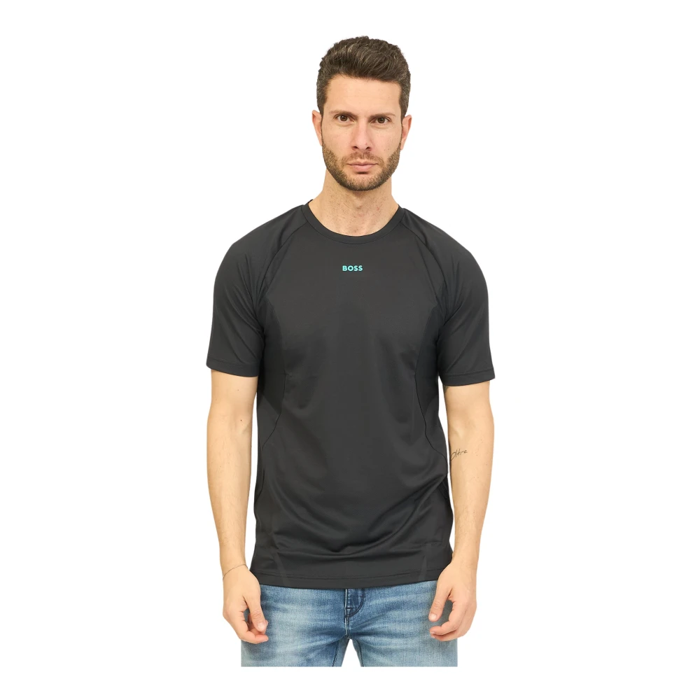 Hugo Boss Reflecterende Blauwe T-shirt Slim Fit Blue Heren