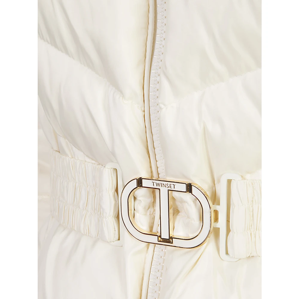 Twinset Witte Jassen & Mantels voor Vrouwen White Dames