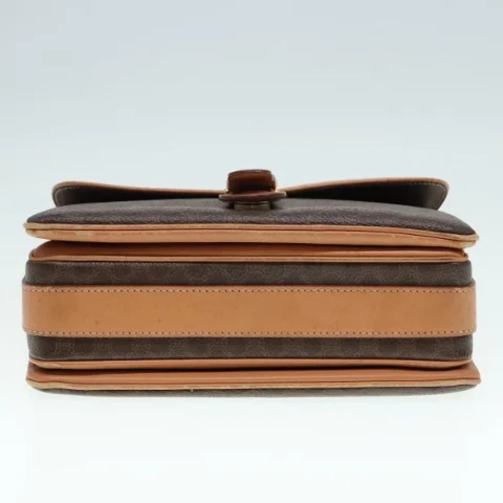Celine Vintage Pre-owned Canvas shoulder-bags Brown Dames