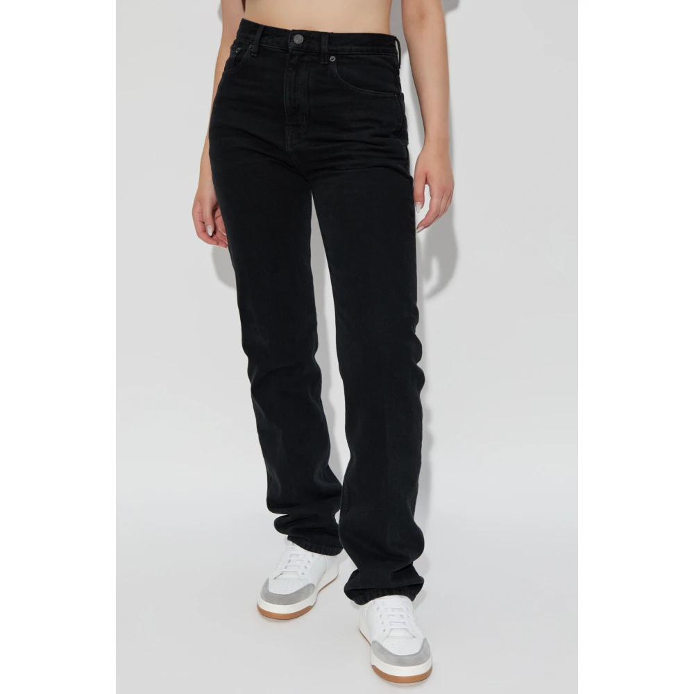 Saint Laurent Tapered Jeans Black Dames
