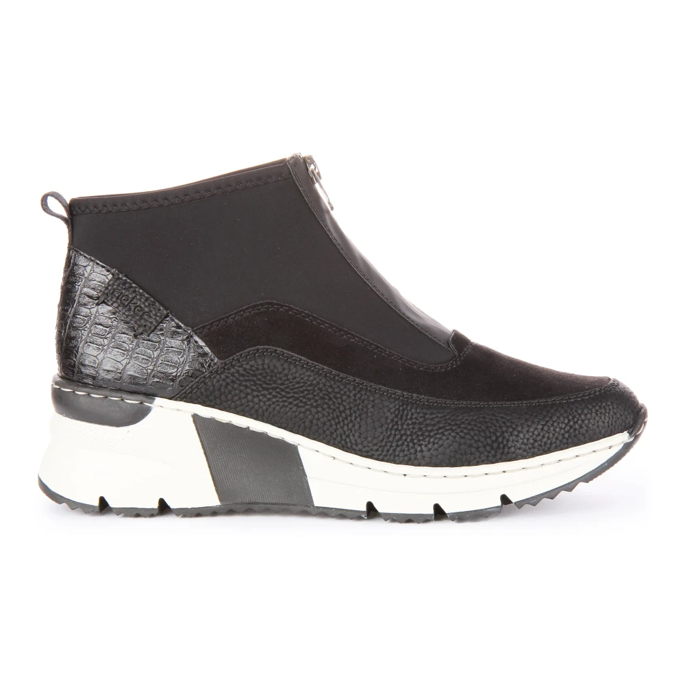 Rieker Women's Black Ankle Boots, 8 Uk, Stylish Ankle Boots