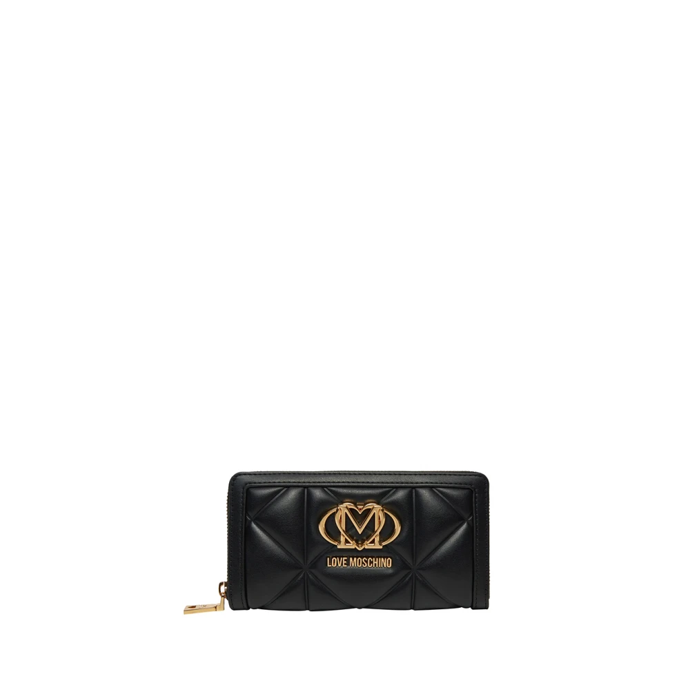 Moschino Zwarte portemonnee voor vrouwen Black Dames