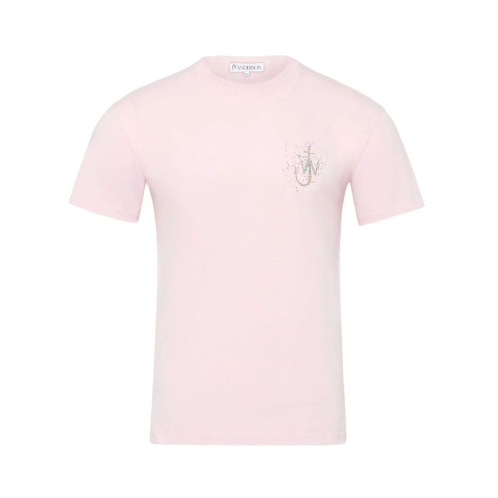 JW Anderson Grafische Print Roze T-shirt Pink Heren