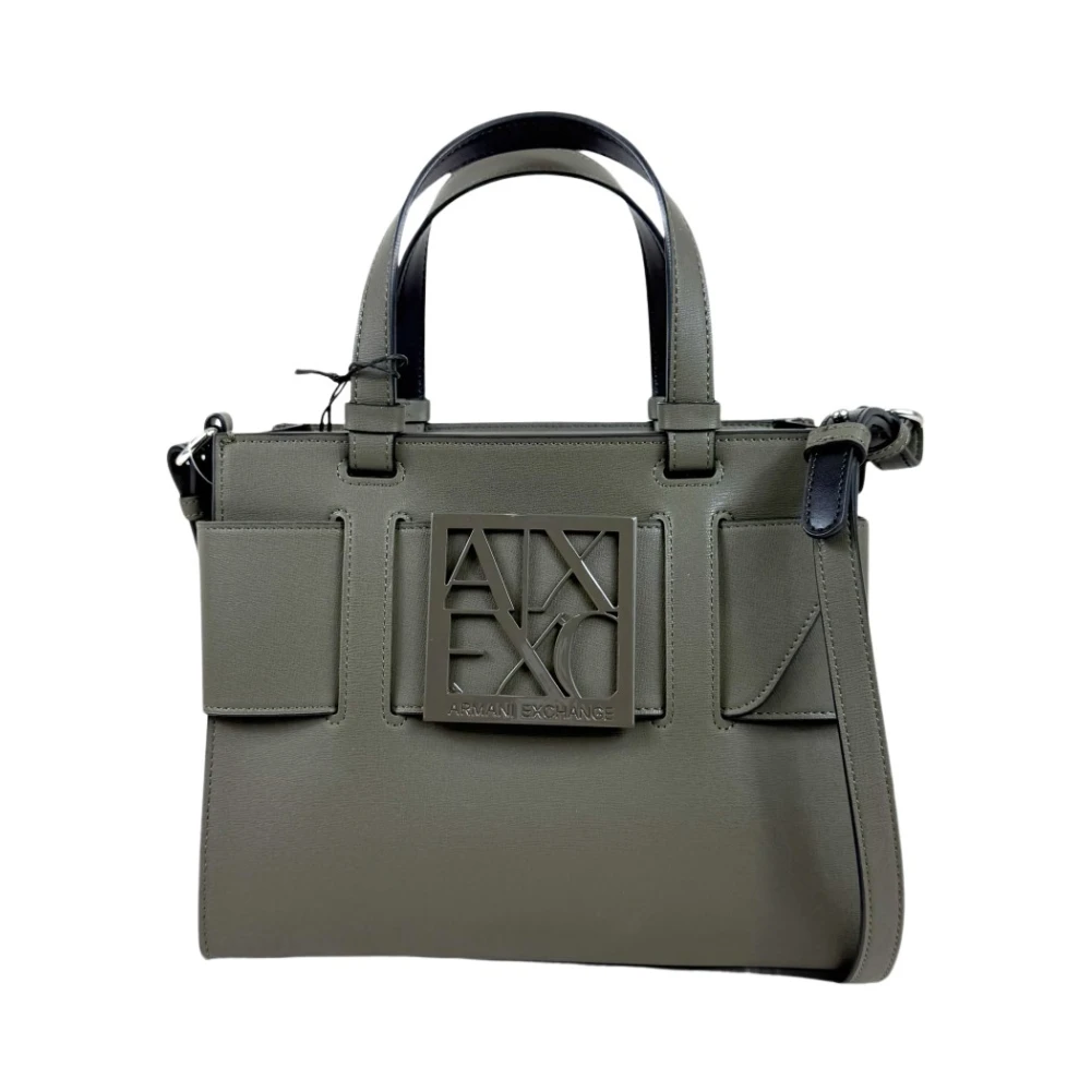 Armani Exchange Women's Green Handbags, One Size, Susy Tote S