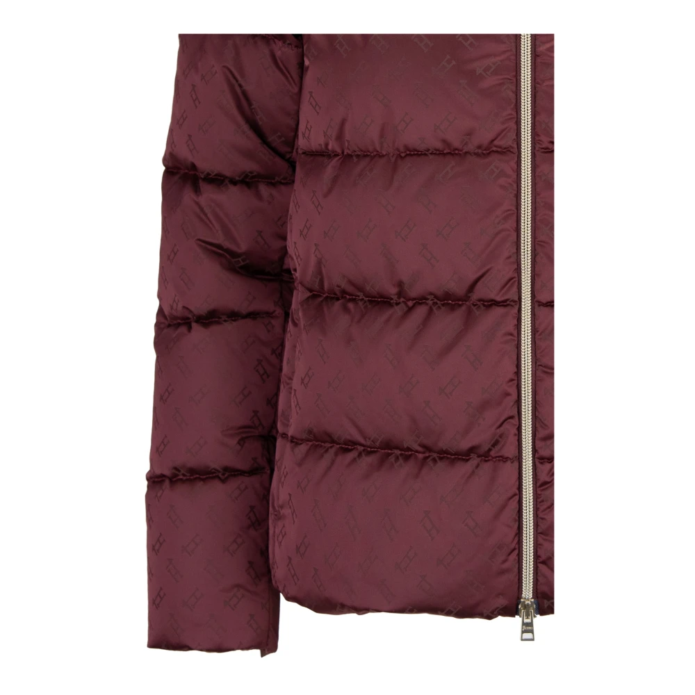 Herno Hooded Down Jacket Red Dames