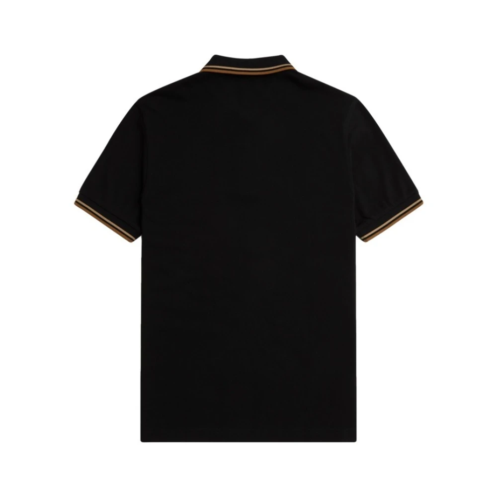Fred Perry Zwarte Twin Tipped Polo Shirt Black Heren