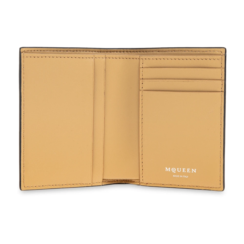 alexander mcqueen Leren kaarthouder Black Heren