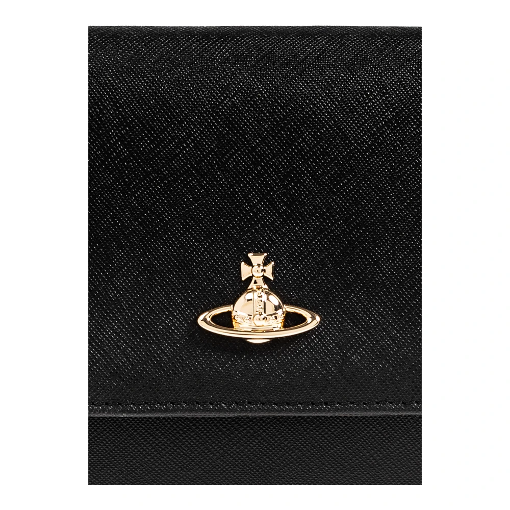 Vivienne Westwood Clutch met logo Black Dames