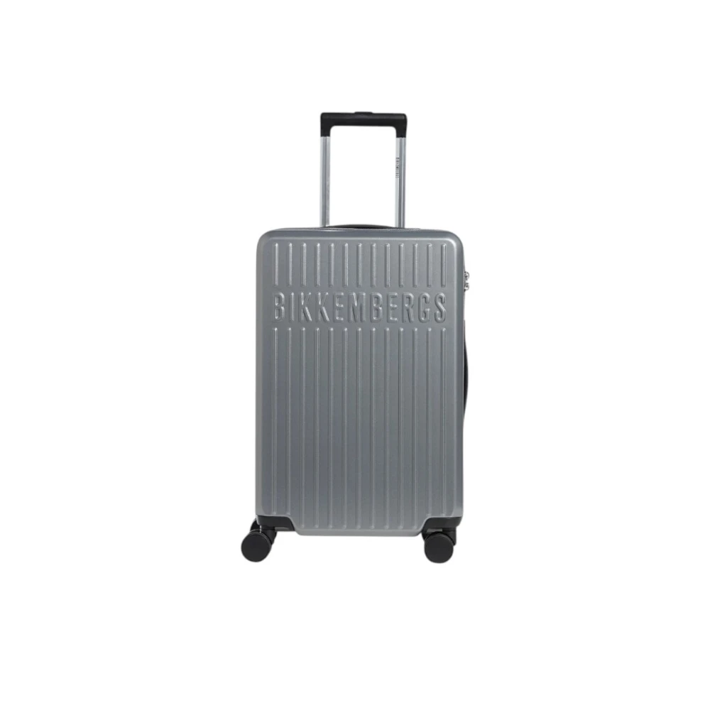 Bikkembergs Unisex Grijs Koffers One Size, Cabin Bags