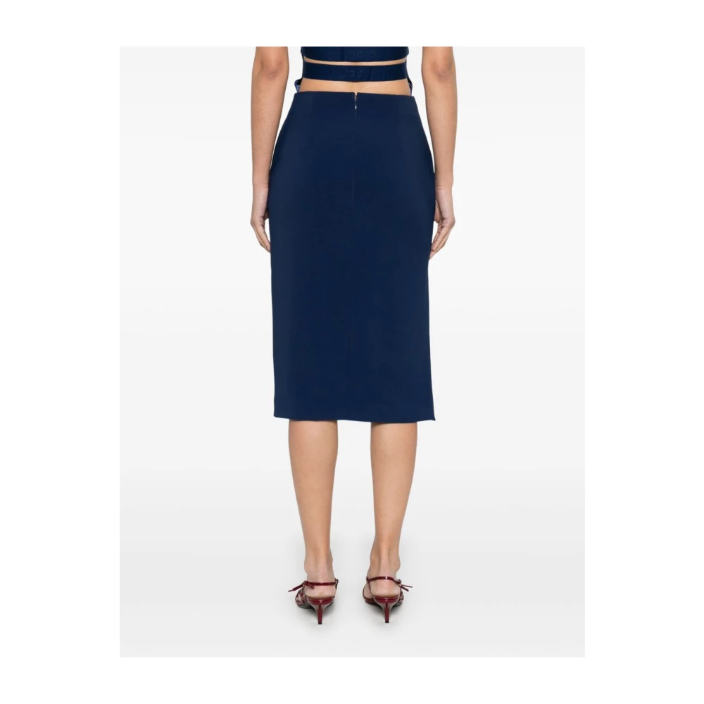 Elisabetta Franchi Blauwe Stijlvolle Rokken Blue Dames