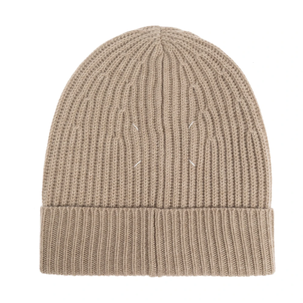 Maison Margiela Herr Beige Accessoarer M, Wool Beanie