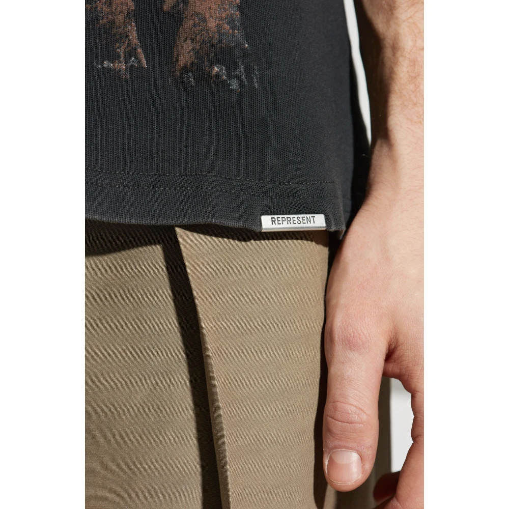 Represent T-shirt Thoroughbred Black Heren