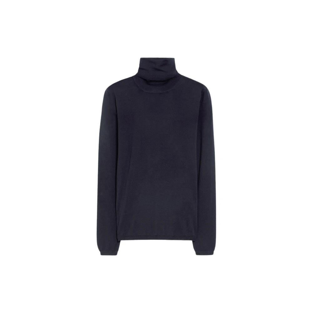 Max Mara Klassieke Coltrui van Wol Blue Dames