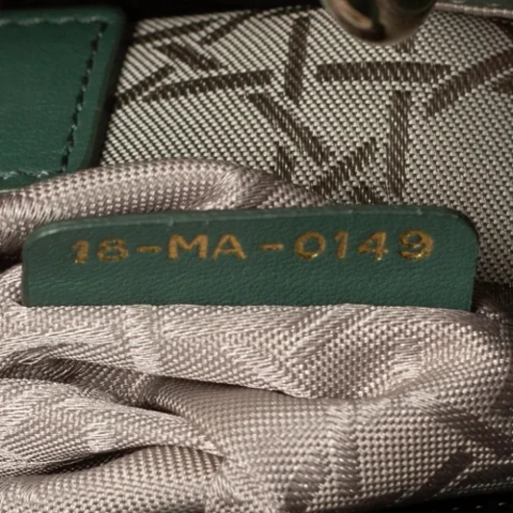 Dior Vintage Pre-owned Leather dior-bags Green Dames