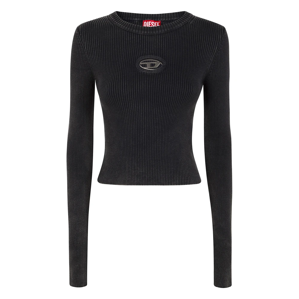Diesel Zwarte Gebreide Anchor Stijl Black Dames