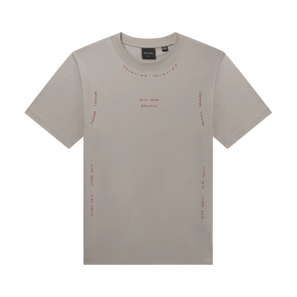 Daily Paper Katoenen T-shirt Gray Heren