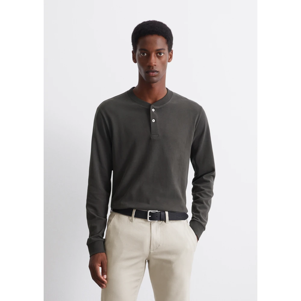 Marc O'Polo Henley met lange mouwen Gray Heren