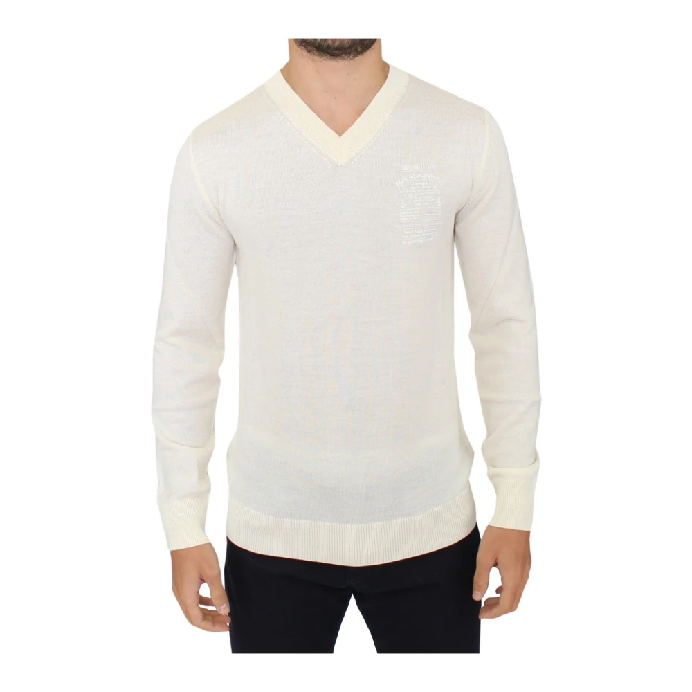 Knitwear > V-neck Knitwear - - Ermanno Scervino - Modalova