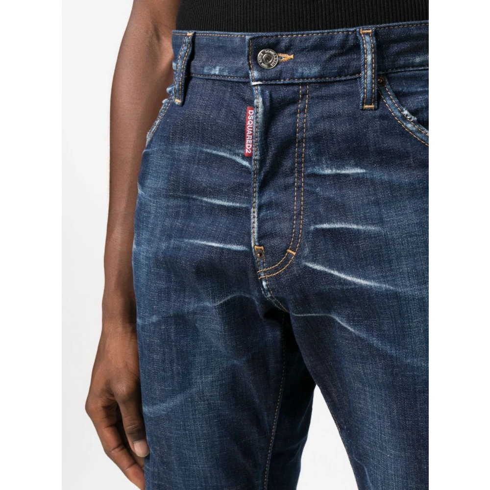 Dsquared2 5-Pocket Broek in Marineblauw Blue Heren