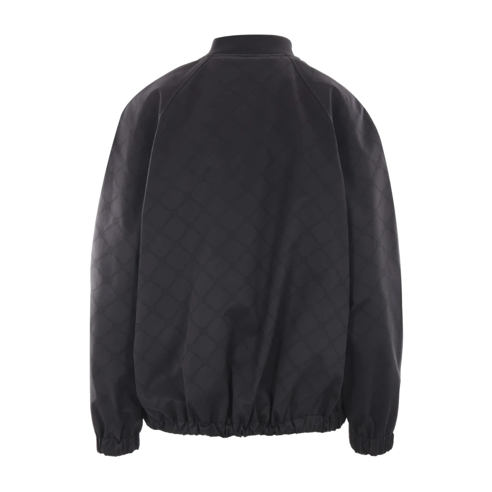 Elisabetta Franchi Zwarte Gewatteerde Bomberjas Black Dames