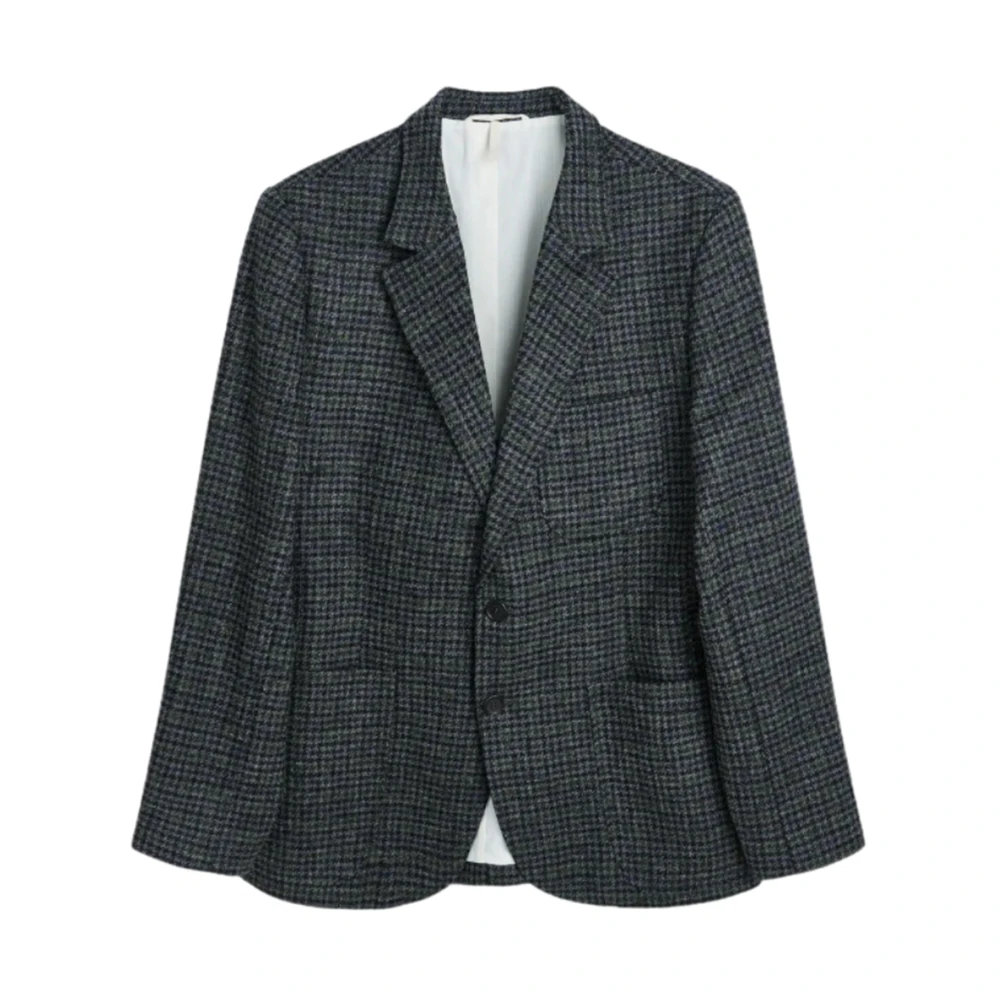 Sunflower Klassieke Tweed Blazer met Voorzakken Gray Heren