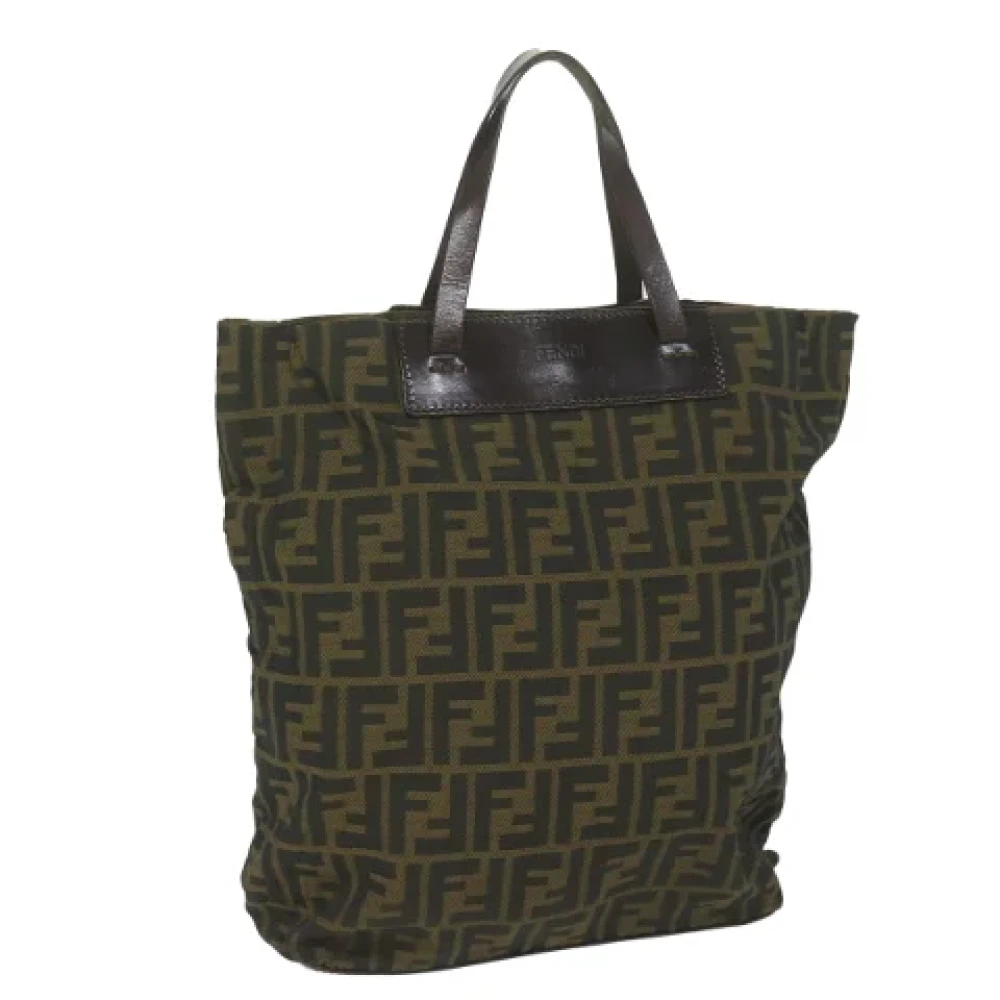 Fendi Vintage Pre-owned Canvas totes Green Dames