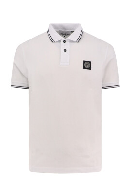 vita-t-shirts-och-polos-med-ribbad-krage
