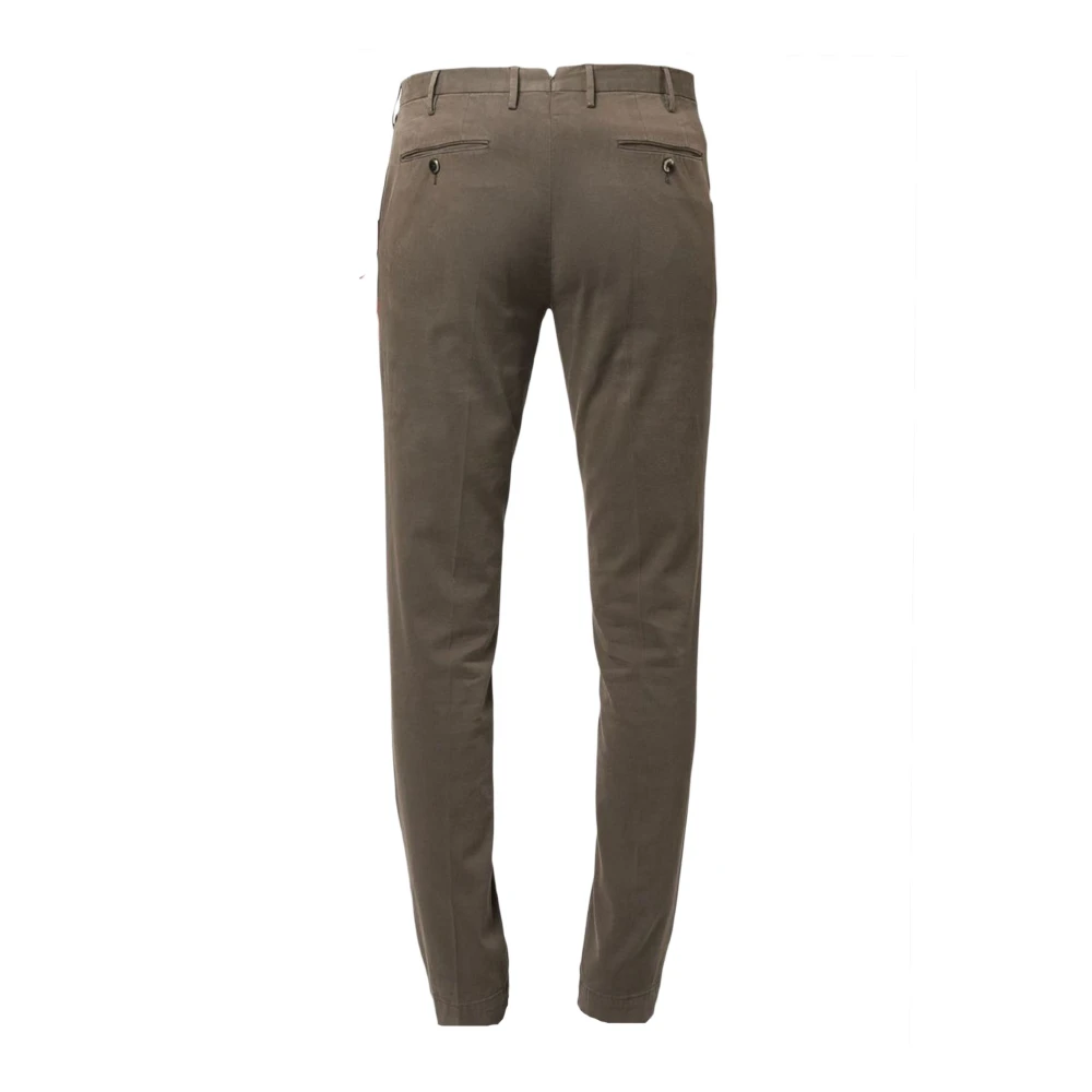 PT Torino Bruine Slim Chino Broek Brown Heren